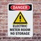 Signmission Electric Meter Room Danger Sign, Plastic, 7in W x 10in L, 2PK OS-2PACK-DS-P-710-V-1192 - alternate 4